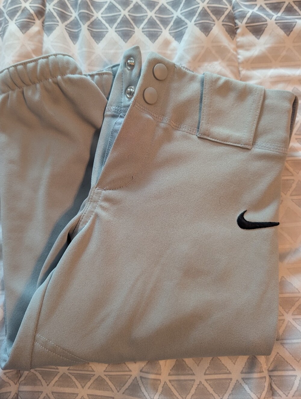 Nike Kid's Light Gray Baseball Knickers